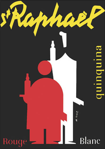 Apéritif St Raphaël - Affiche - Quinquina Rouge et Blanc