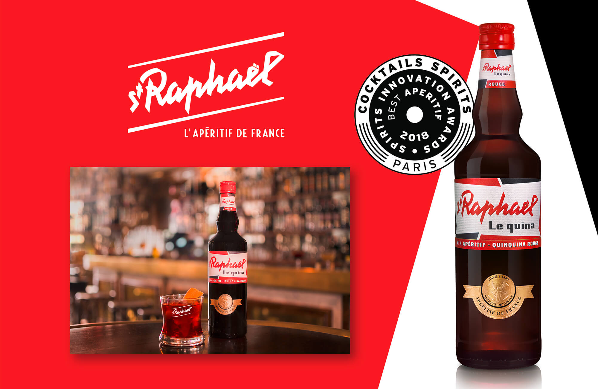 St Raphaël - St Raphaël le Quina Rouge, best innovation aperitifs 2018